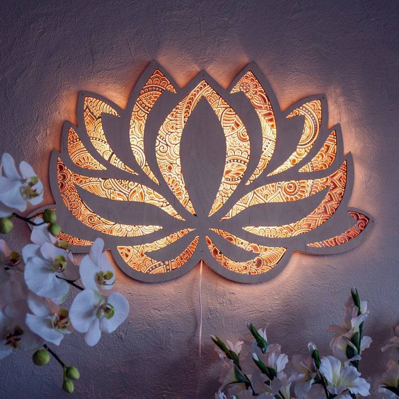 Lotus Flower Wall Light